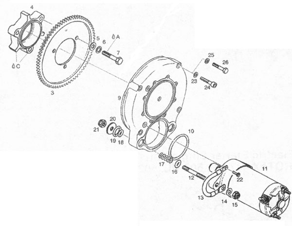 Rotax 447 electric starter