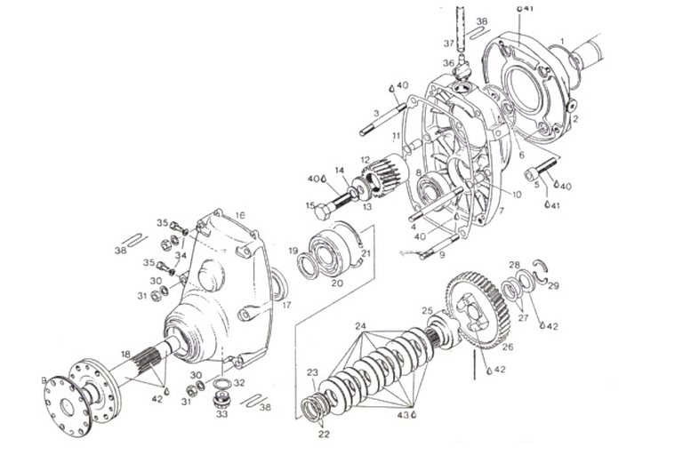 Rotax A Reduction Drive Gear  Box Removal 