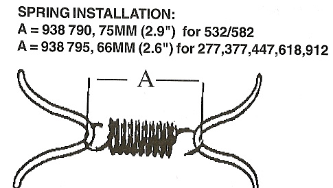 Rotax exhaust spring length.