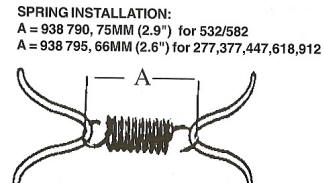 Rotax correct exhaust spring lengths.