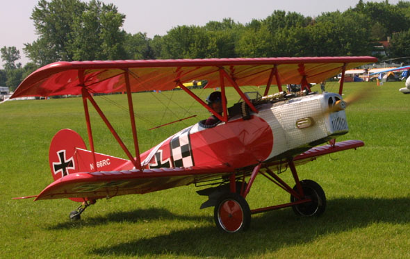 Replica biplane the Mifyter from Biplanes of Yesteryear.