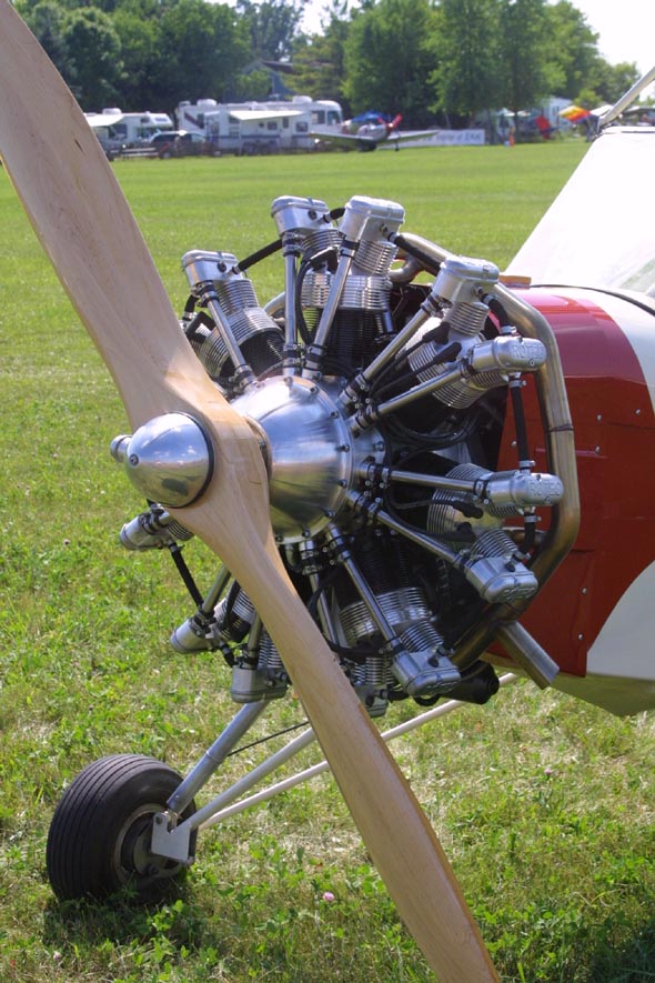 Little Wings Auto Gyro with Rotec R2800 radial engine.