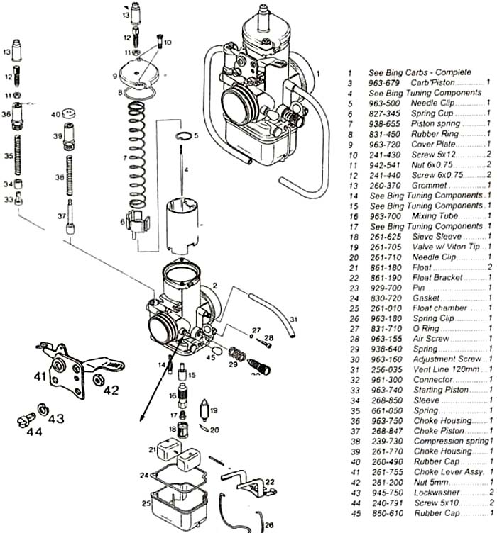 Bing carburetor - servicing the Bing 54 carburetor used on Rotax aircraft engines. 