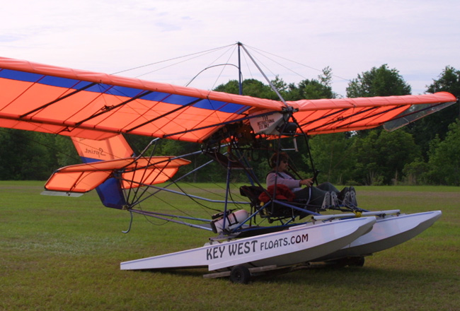 BRS parachute mounted on Quicksilver Sprint on fKey West Floats.