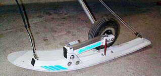 Ultralight aircraft wheel skis.