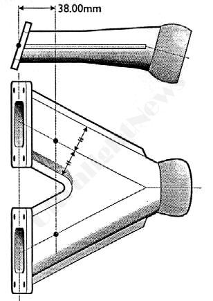 Rotax exhaust gas probe location, Rotax EGT probe location.