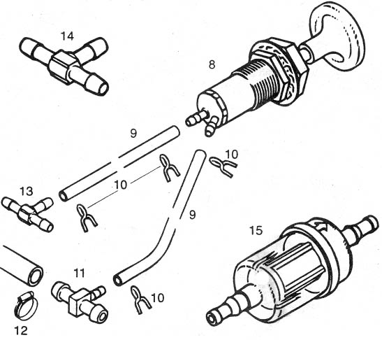 Rotax Bing Carburetor Primer parts