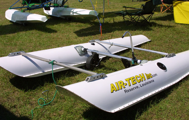 Ultralight floats, ultralight floats with amphib gear, amphibious ultralight floats.