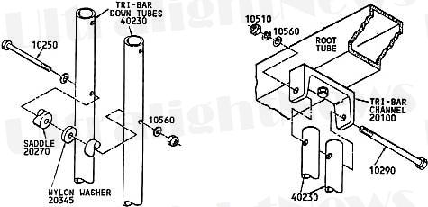 Quicksilver MX trike assembly root tube 1