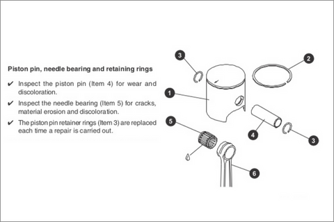 Rotax 185 - Piston Removal, Pin And Bearing Removal