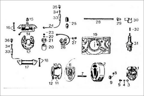 Rotax 185 Aircraft Engine Stator Unit Removal