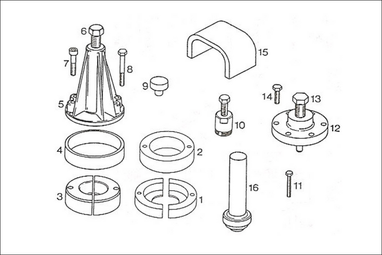 Rotax 277 A gear box tools, Rotax 277 special tools.