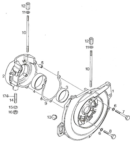 Rotax 277 crankcase fan cooled engine