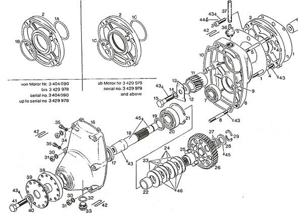 Rotax 277 fan cooled engine  A drive HZ