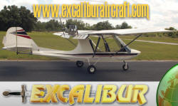 Excalibur experimental amateurbuilt light sport aircraft.