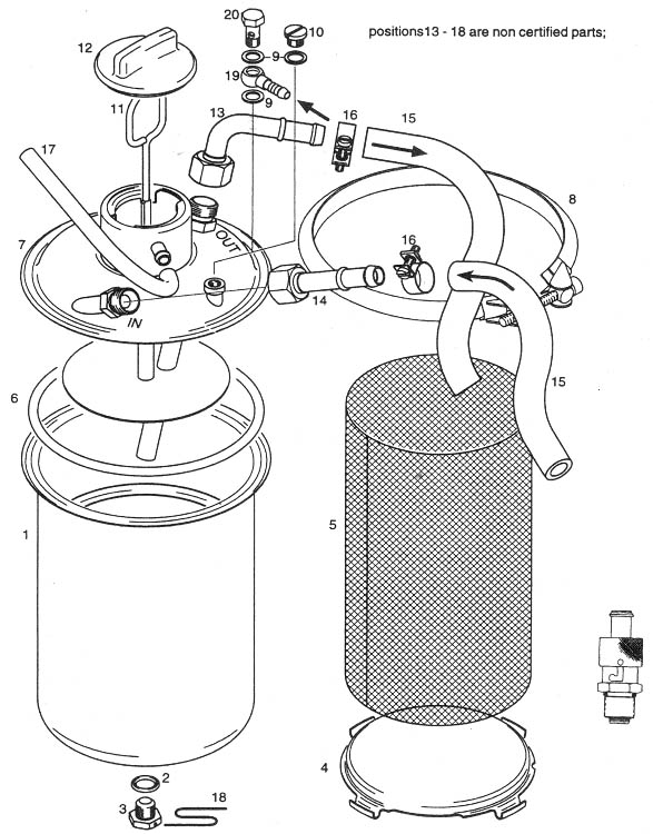 Rotax 912 series oil tank assembly