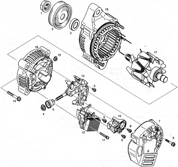 Rotax 912 external alternator, Rotax 912 optional alternator.