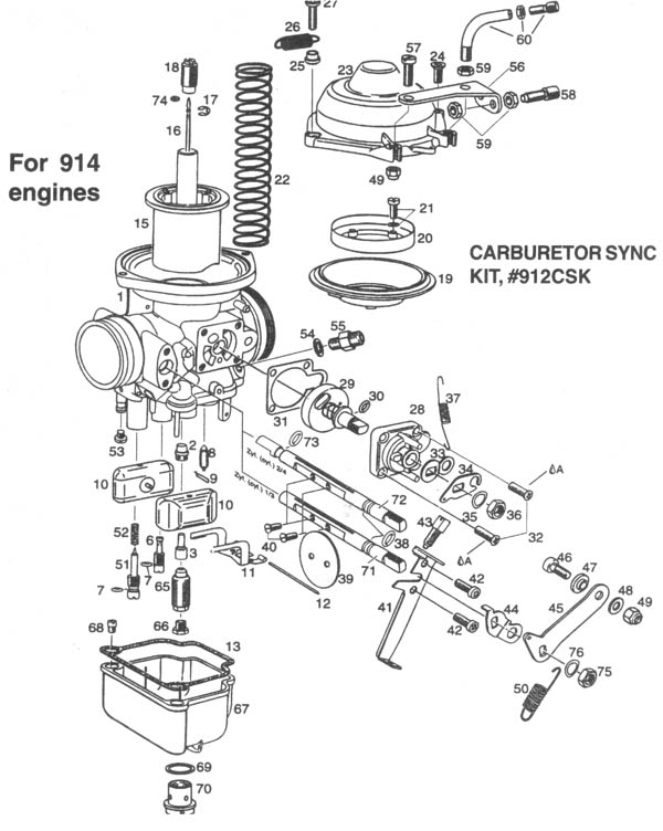 Bing 64 Carburetor, Bing altitude compensating carburetors, Rotax 912 carburetors, Rotax 912 carburetors