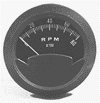 Tachometer for Rotax aircraft engines.