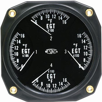 3 1/8" WESTACH QUAD GAUGES