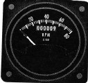 WESTACH TACHOMETER WITH HOUR METER, 90 DEGREE SWEEP